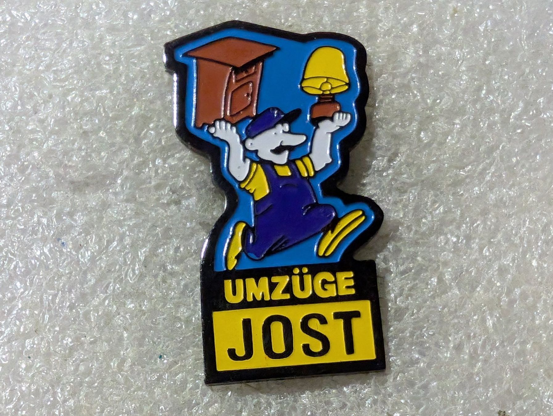 Placchette & Badge: Ansteckpin 67: Umzüge Jost – Usato da Oppligen venduto da Pin-Fall-Shop