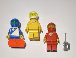 3 Stück Lego Figuren Astronaut Space Classic  80er Jahre.