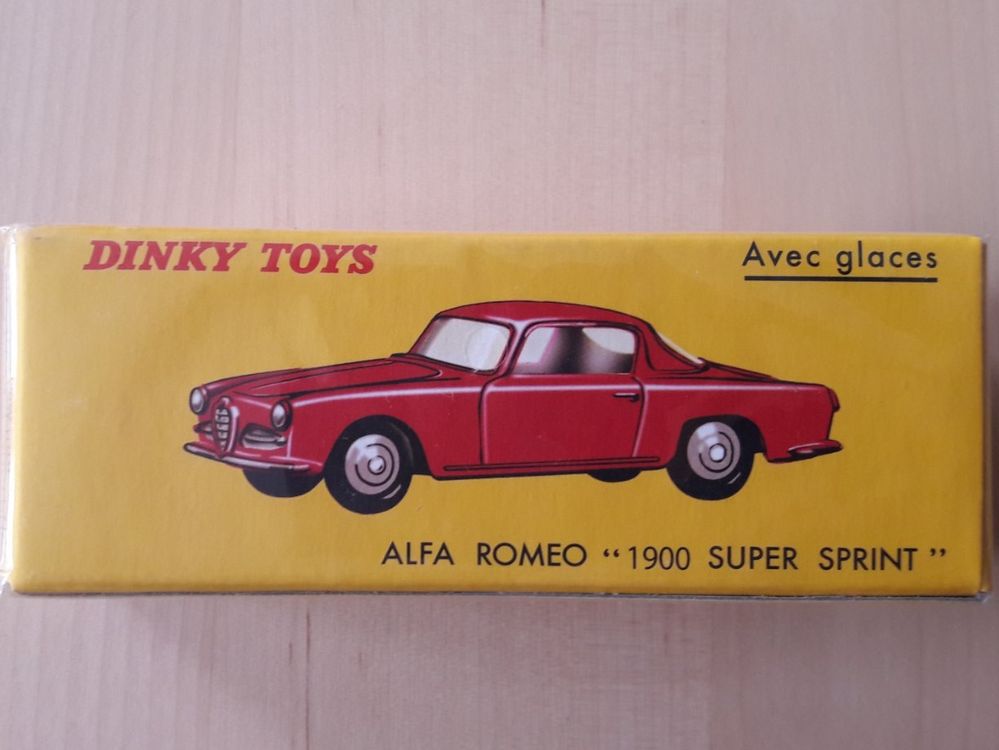 Dinky Toys France – Alfa Romeo 1900 Coupé Réf. 24J – Miniature D'origine En Boîte
