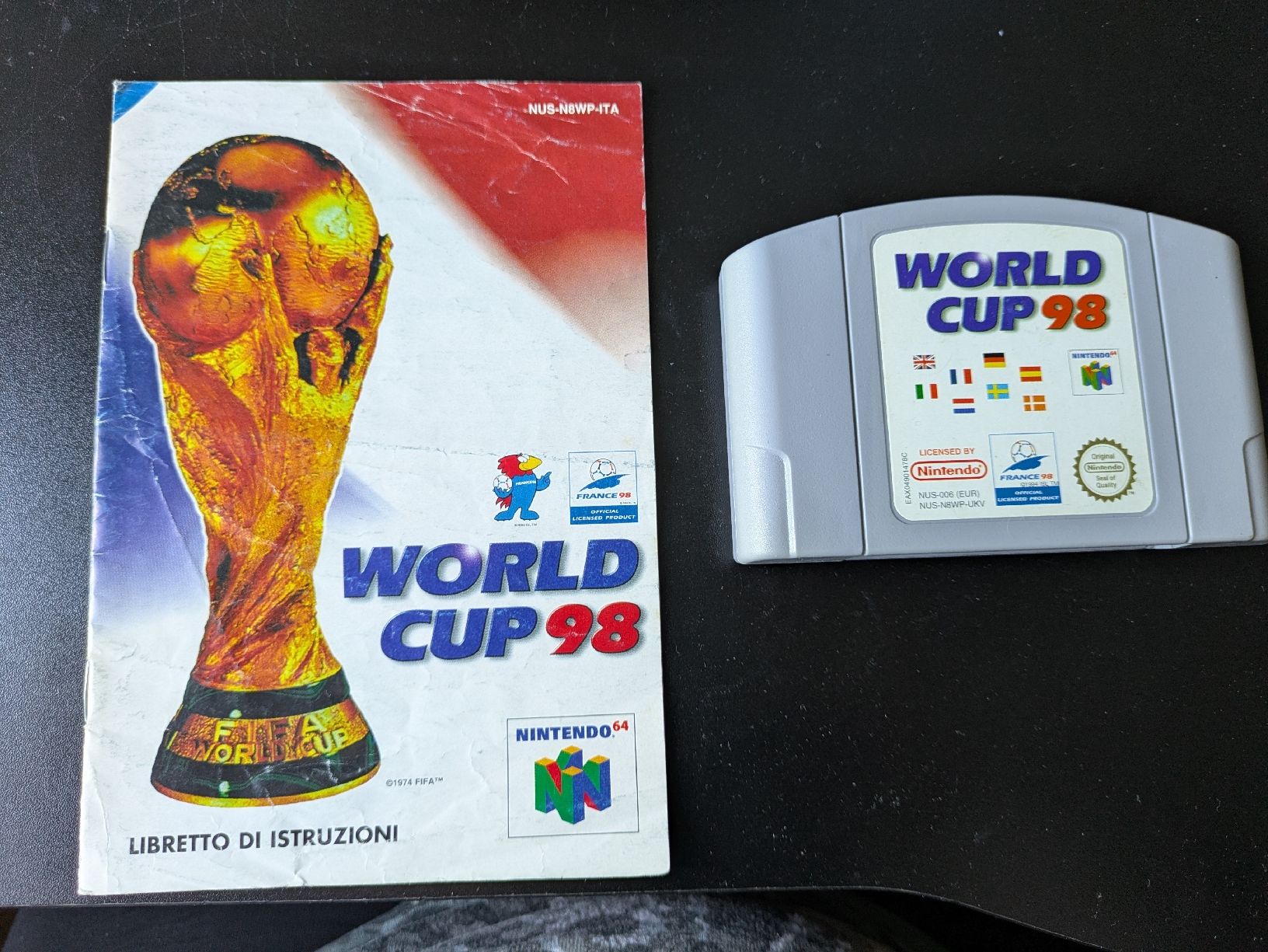 Nintendo Spiele: Jeu Nintendo 64 World Cup 98  – Gebraucht aus Court von Meirine
