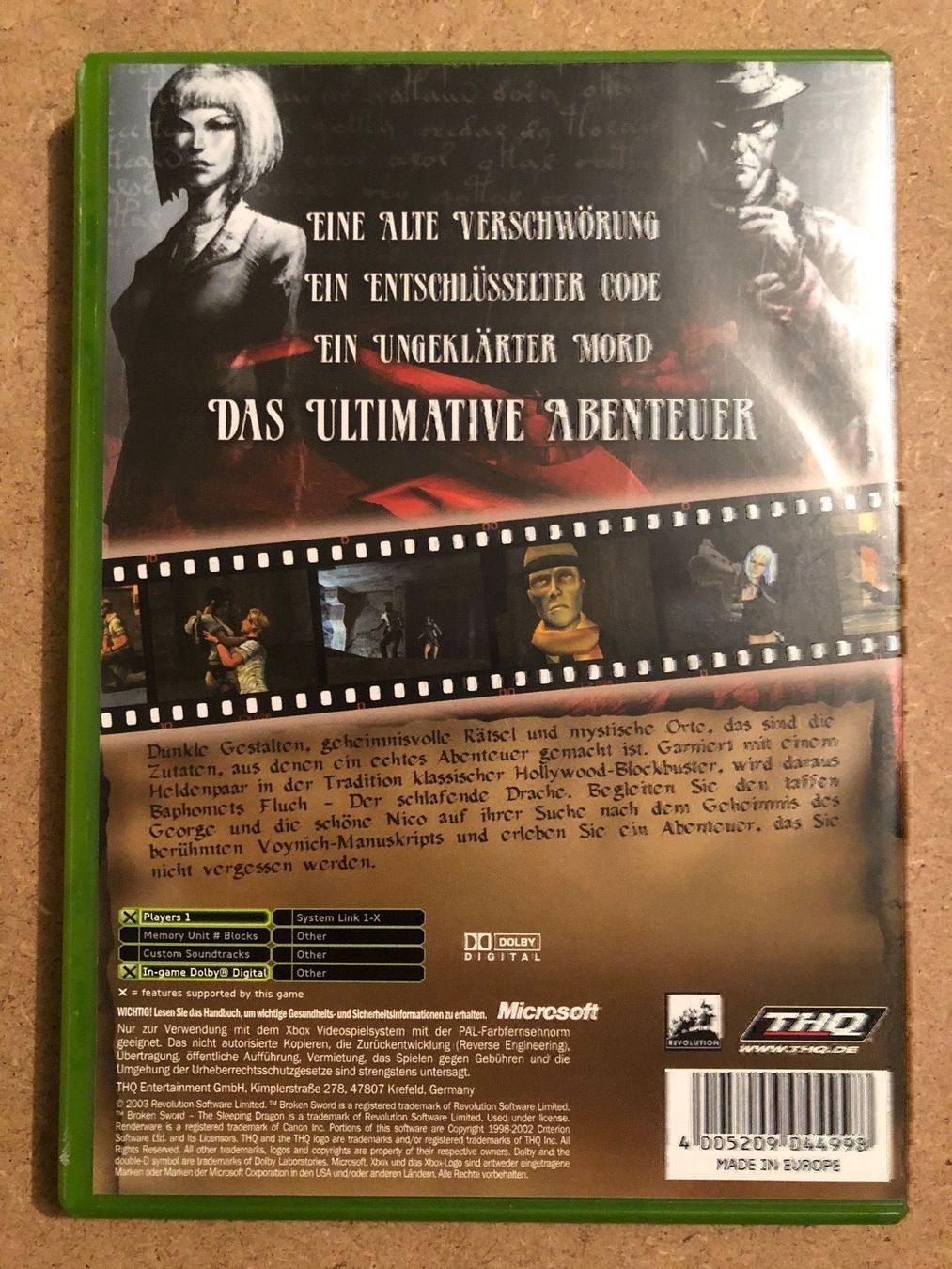 Giochi: Baphomets Fluch für Xbox – Usato da Kestenholz venduto da Mad18 1