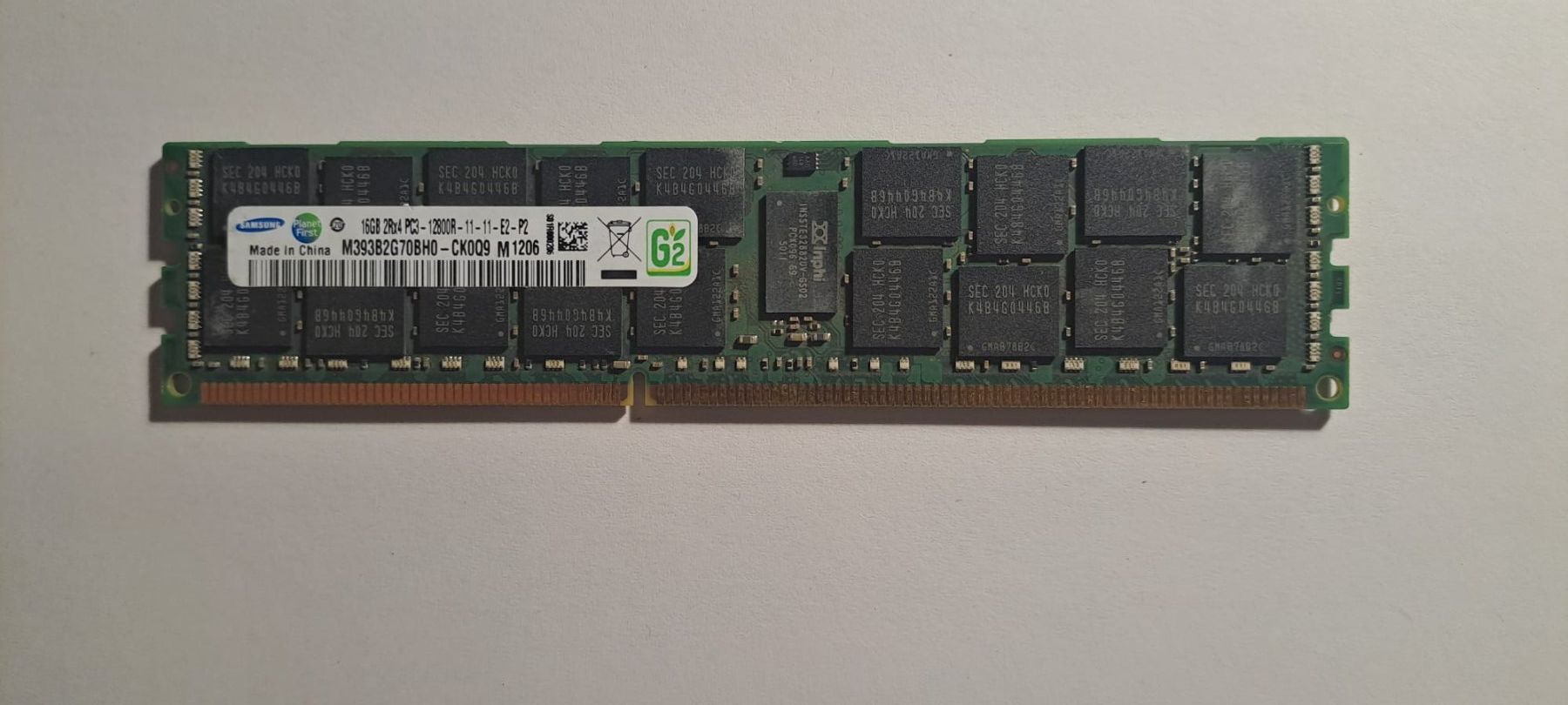Samsung Memoria / RAM: RAM 16GB Samsung 2RX4 – Usato da Lovens venduto da SY2001