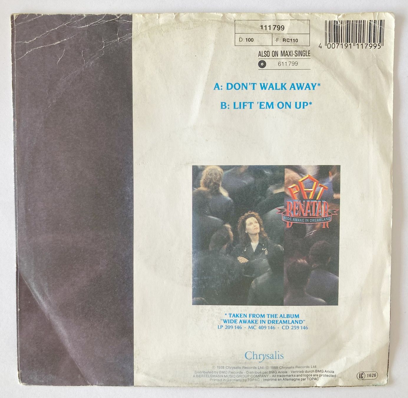 Schallplatten: PAT BENATAR - DON'T WALK AWAY – Gebraucht aus Bottens von hotter-than-hell 1