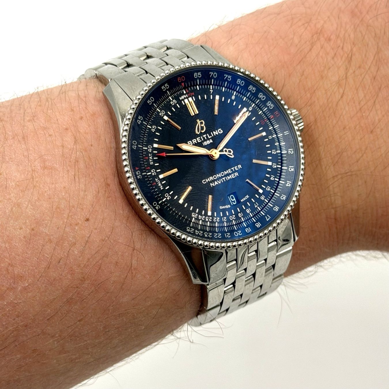 Breitling Montres: Breitling Navitimer Automatic 41 - Full Set 2023 – D'occasion à Wil SG par rappwatches 6