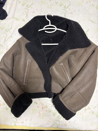 Damen Jacke braun schwarz gefüttert in gutem Zustand