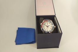 Herren Automatikuhr PAGANI DESIGN weiss rot blau 100m WR