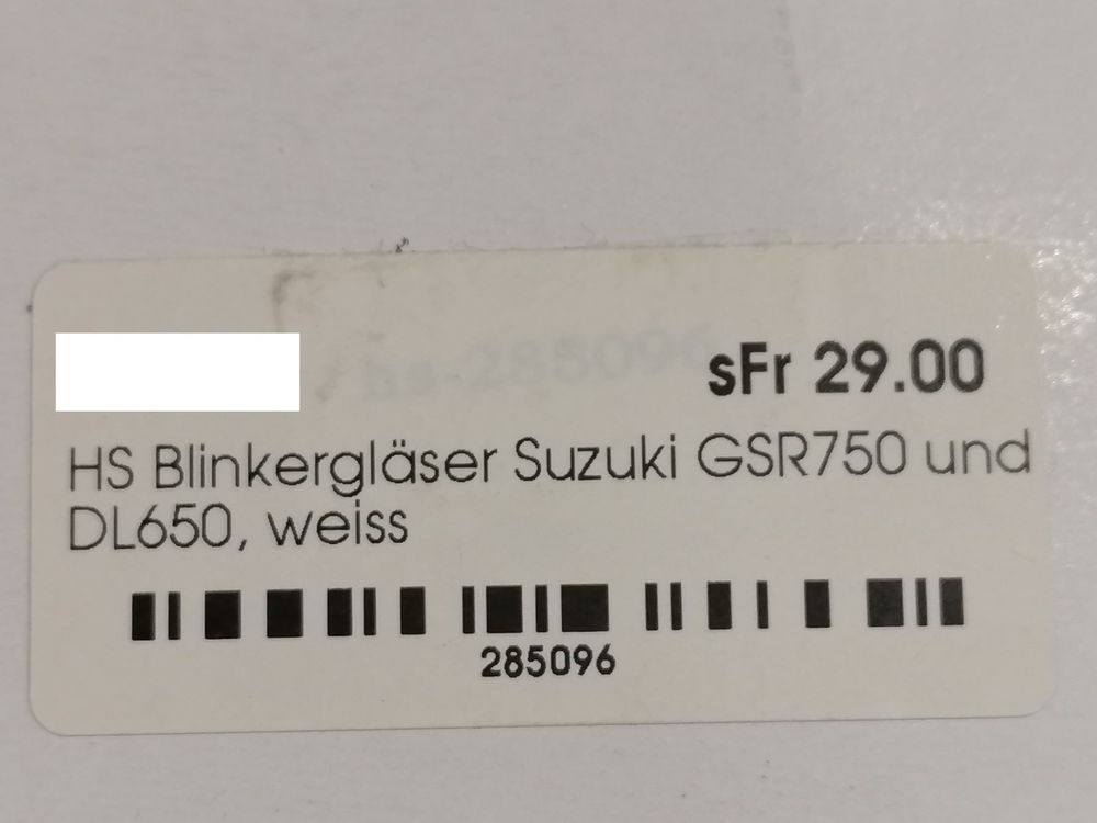 SUZUKI BLINKERGLÄSER GETÖNT GSF/GSR/DL 5