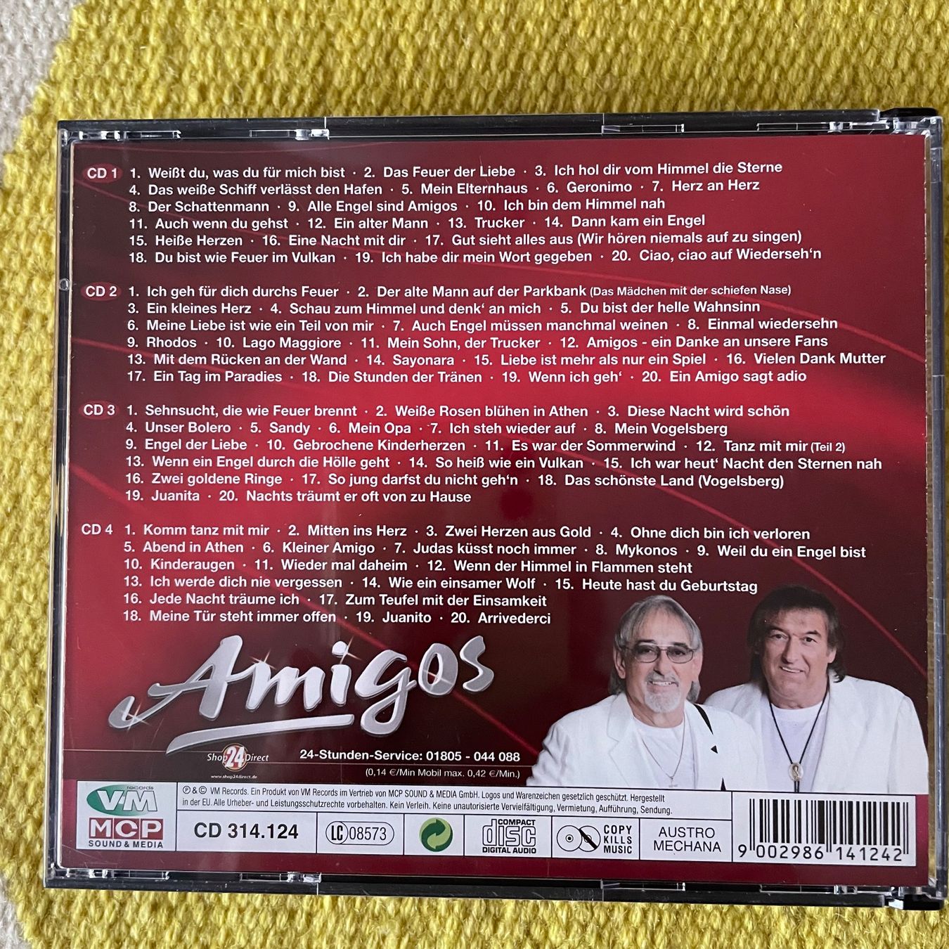 CD: AMIGOS-4CD BOX SET GROSSE HIT-KOLLEKTION – Usato da Rorschacherberg venduto da CD-Roli 1
