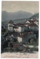 Chur - Hofkellerei, koloriertes Lichtbild, gelaufen 1907