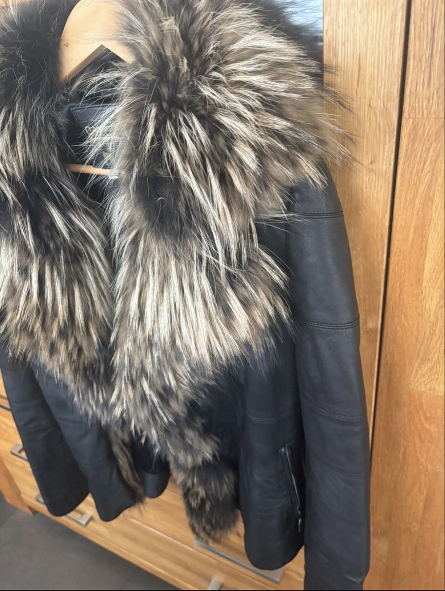 Jacken: Hirsch Lederjacke mit Pelz – Gebraucht aus Zug von Deks 3