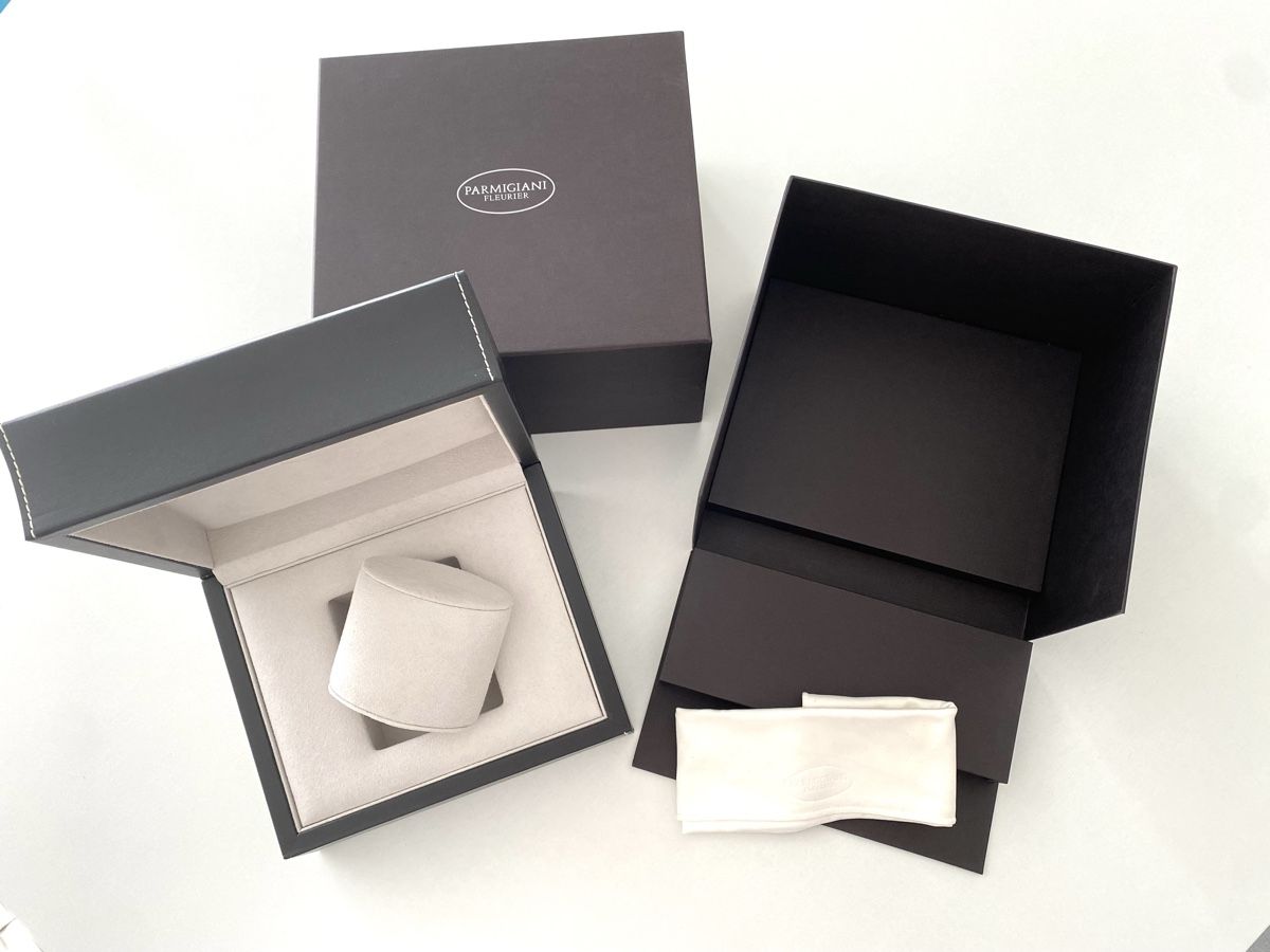 Parmigiani Fleurier Scatole porta orologi: Uhrenbox Parmigiani Fleurier – Usato da Zürich venduto da puki6