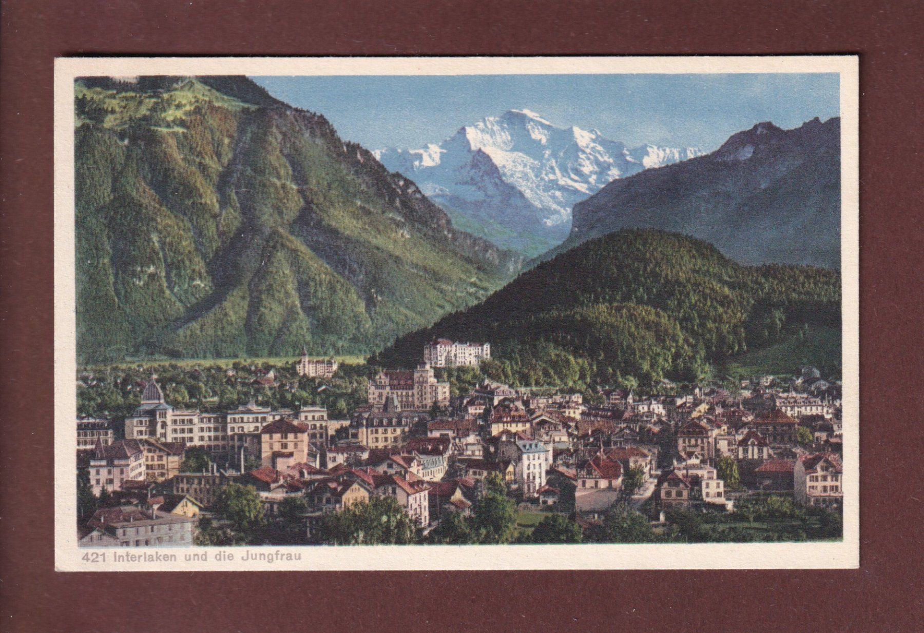 Cartoline postali: INTERLAKEN - Jungfrau – Usato da Pully venduto da nicecards