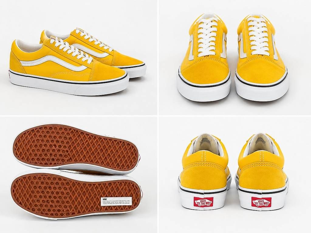 Scarpe da uomo: Vans Old Skool gialle  nuove  stile classico – Usato da Comano venduto da sil_t5js