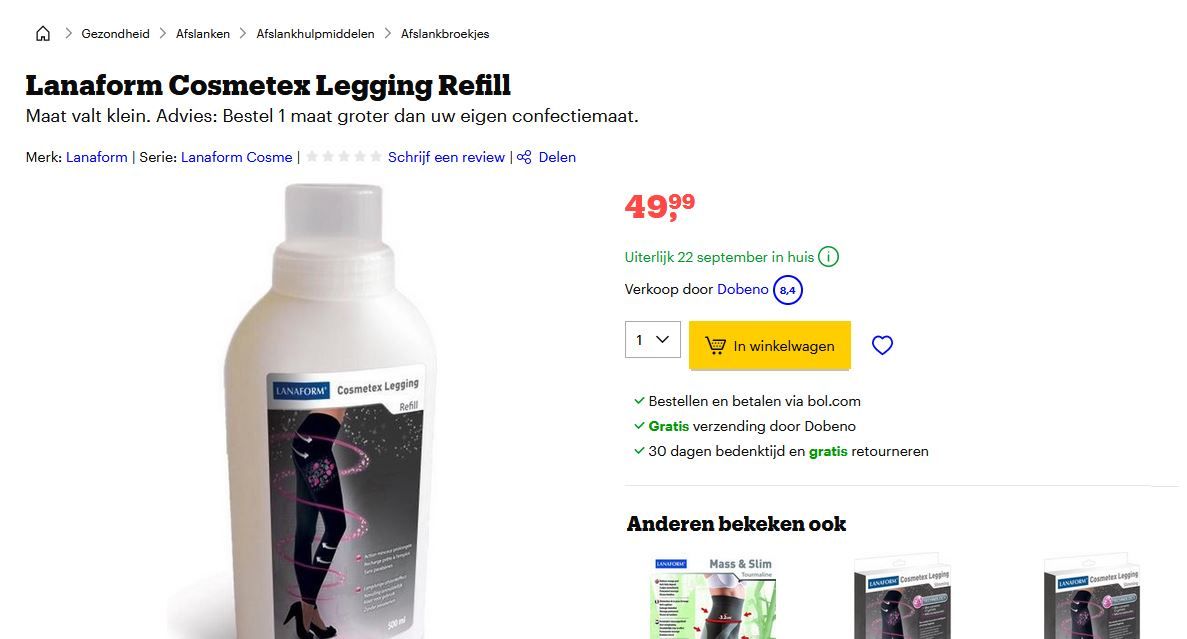 Altro in  Abbigliamento & Accessori: Lanaform / Cosmetex Leggings Refill NEU – Nuovo (secondo la descrizione) da Reiden venduto da Gelbmeise 2