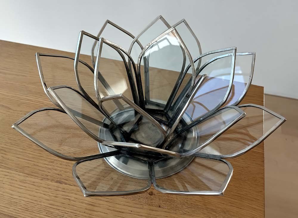 Kerzenständer: Kerzen Glasblume – Gebraucht aus Steinmaur von Swave