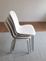 4x weisse Ikea Leifarne Stühle
