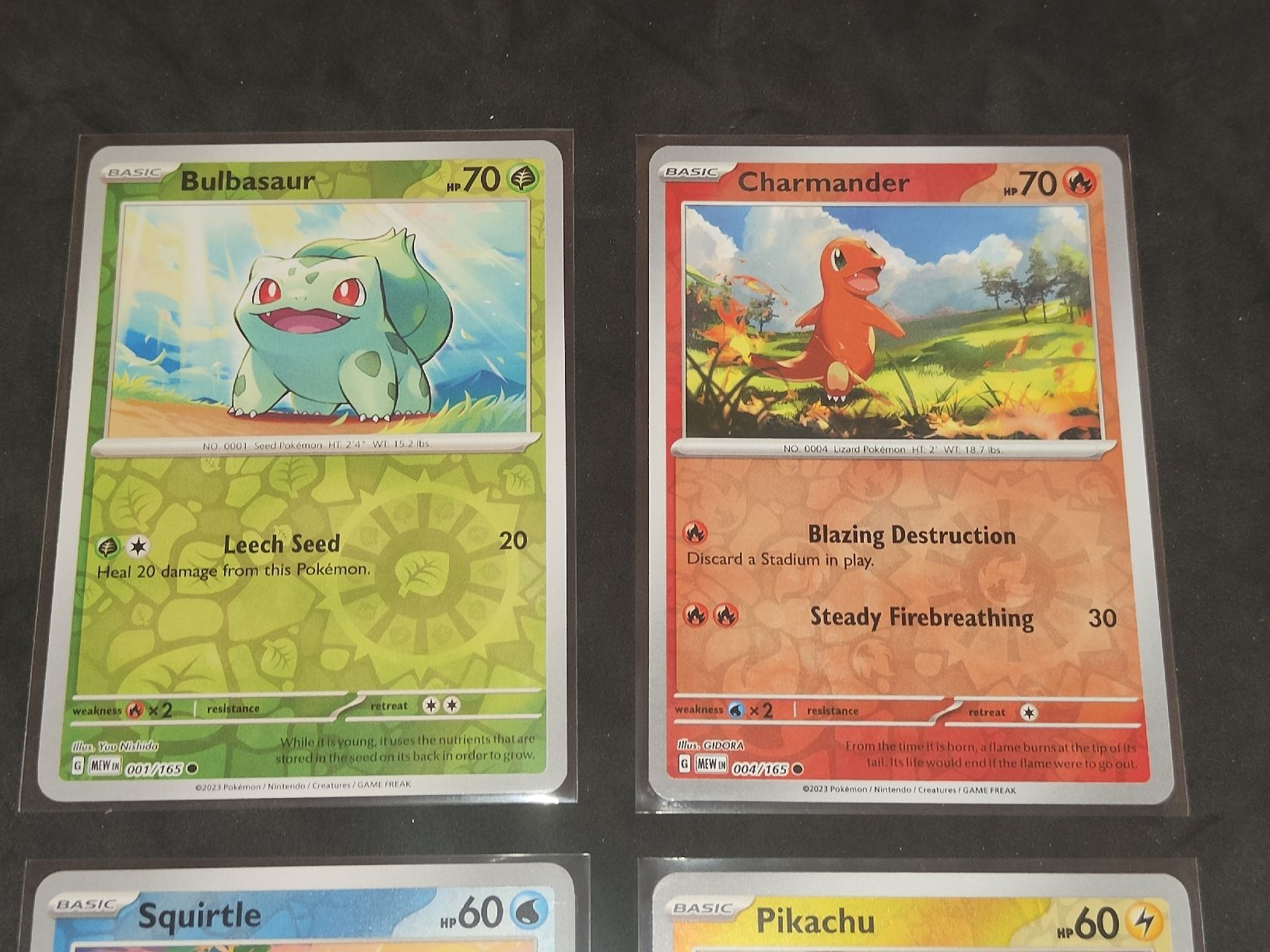Pokémon Sammelbilder & Trading cards: 151 Reverse Holo EN Bulbasaur, Charmander, Squirtle, Pikachu – Neu (gemäss Beschreibung) aus Riva San Vitale von kokinho95 2