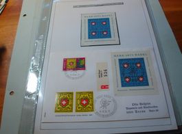 Block NABA Basel 1971 . Sonder-Brief gelaufen + Block ET.o