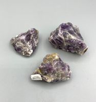 Amethyst (Chevron) - Rohsteine (Set)