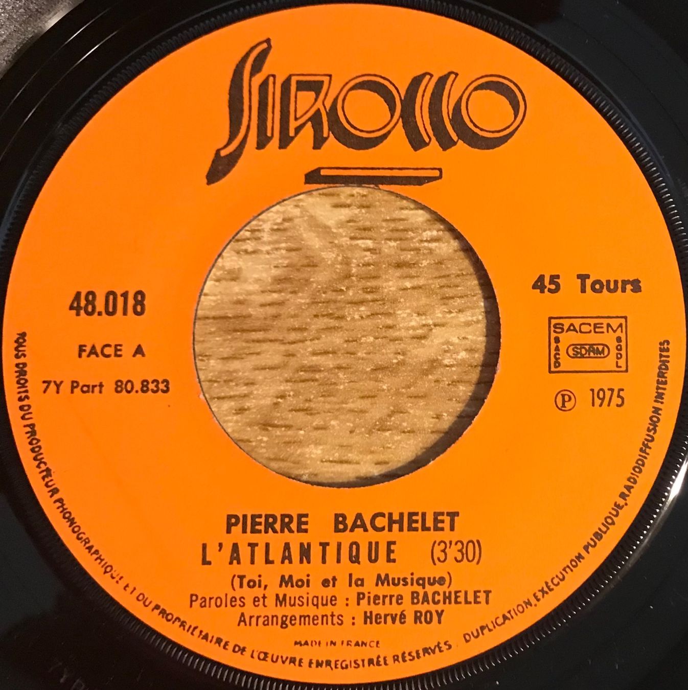 Vinyles: PIERRE BACHELET - L' ATLANTIQUE – D'occasion à Bussigny par vinyl-pas-cher 2