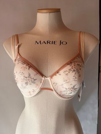 PASSIONATA, Schalen-BH, Grösse 70E, Offwhite mit Blumen