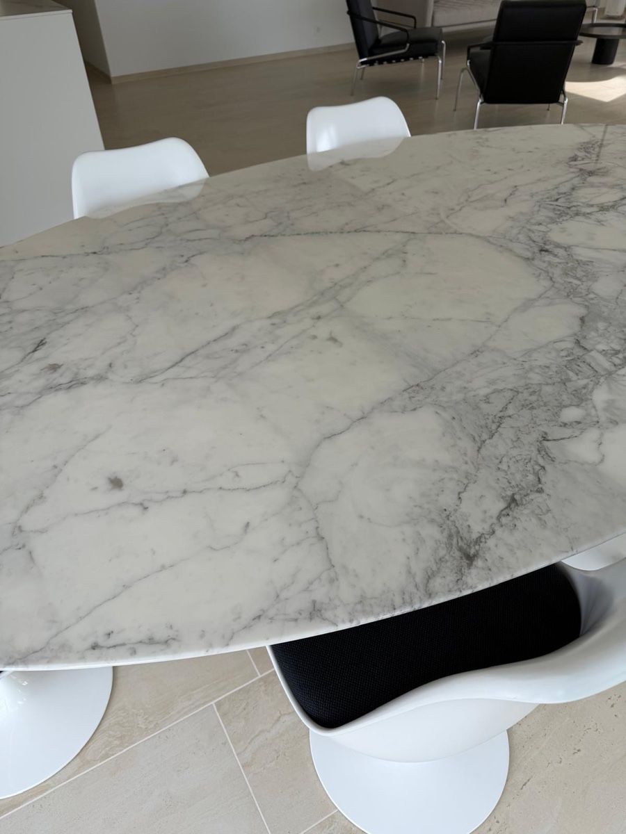 Knoll Set di tavolo e panche: Knoll Oval Saarinen table – Nuovo (secondo la descrizione) da Zürich venduto da Claus-Zr 2