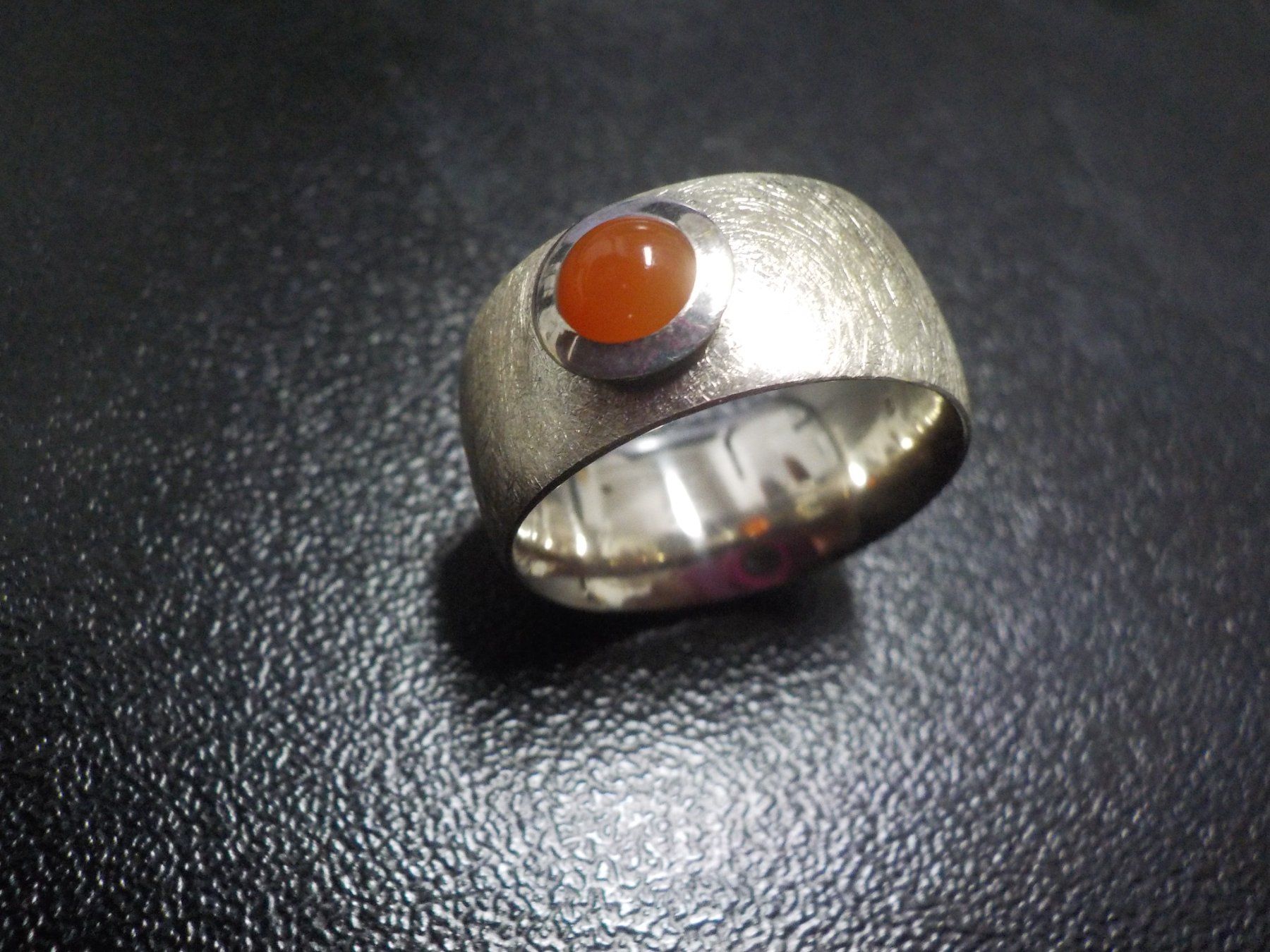 Ringe: Ring, Silber/Carneol, Durchm. 52mm (25) – Neu (gemäss Beschreibung) aus Muri b. Bern von Silberqualle 6