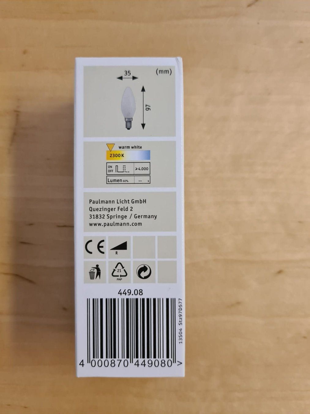 Lampadine & Illuminazione: Leuchtmittel Kerze 8W E14 matt dimmbar – Nuovo e nell'imballaggio originale da Schübelbach venduto da wirthtom 2