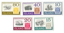 Briefmarken "Berühmte Briefmarken". Island