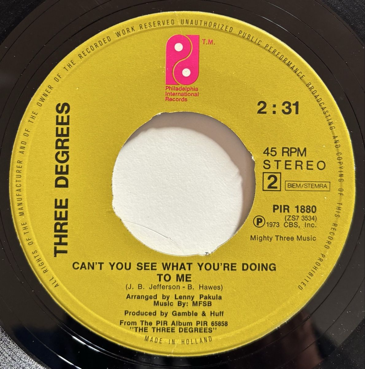 Dischi in vinile: Three Degrees - Dirty Ol’ Man 45 VG+ – Usato da Neuchâtel venduto da Deivid2 1