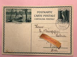 Postkarte Locarno 1930