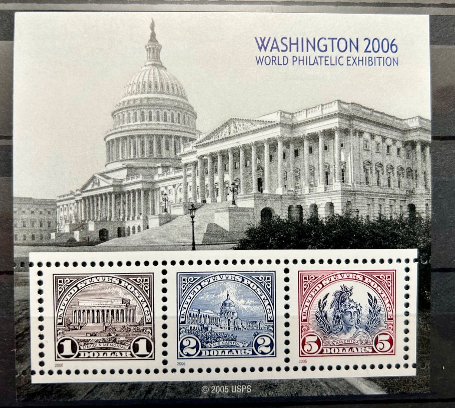 Tutti i francobolli: Kleinbogen, Washington 2006 World Philatelic Exhibition – Nuovo (secondo la descrizione) da Braunau venduto da Duczelli