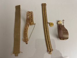 750 Gelbgold: 2x Armbänder und 1 Certina Uhr