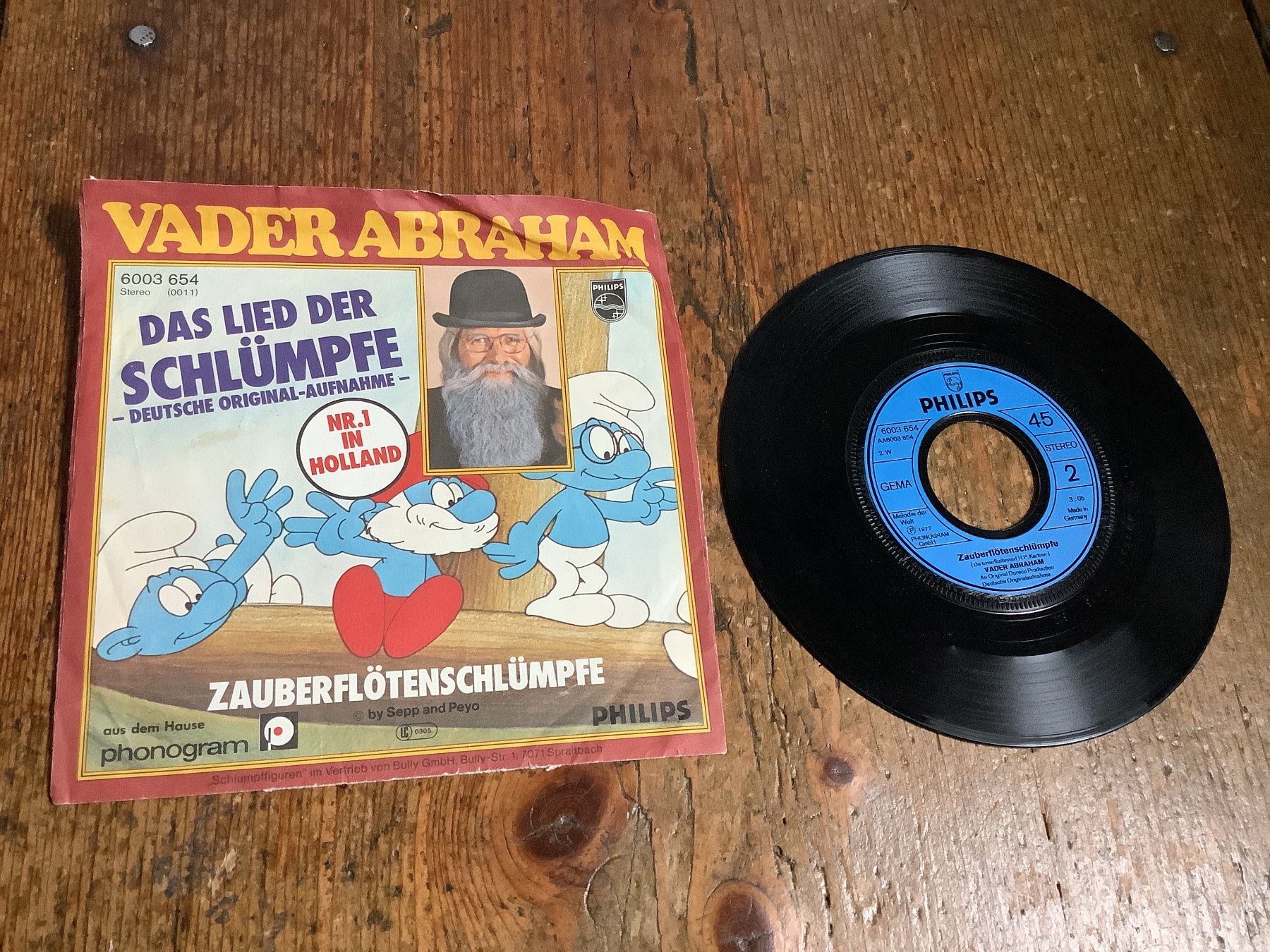 Schallplatten: Vader Abraham Schtroumpf-Lied 7" Vinyl Schallplatte Schlu... – Gebraucht aus Flaach von Monisoldshop 2