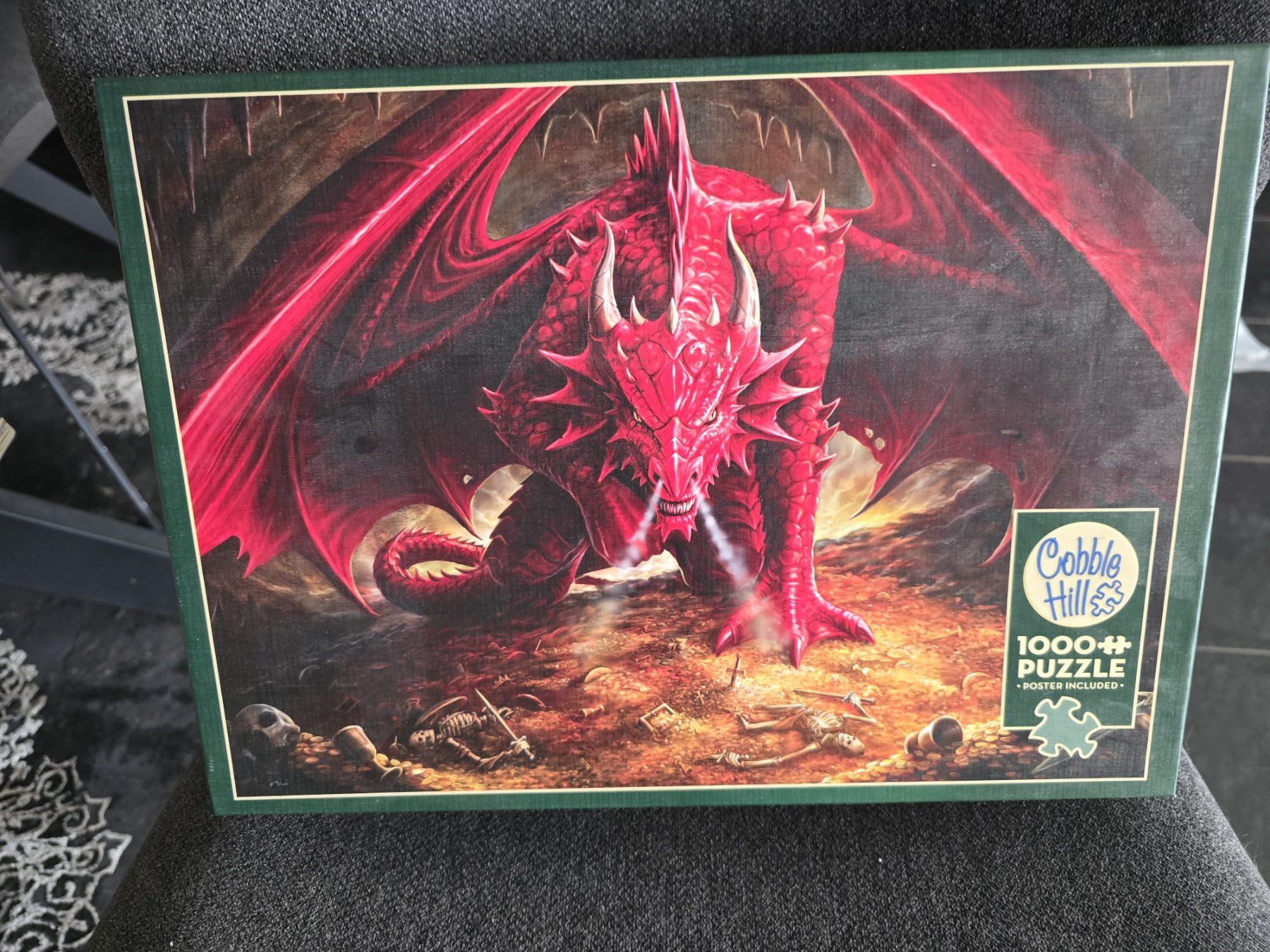 Puzzles: Cobble Hill - Roter Drache 1000er – Gebraucht aus Wildegg von mlit