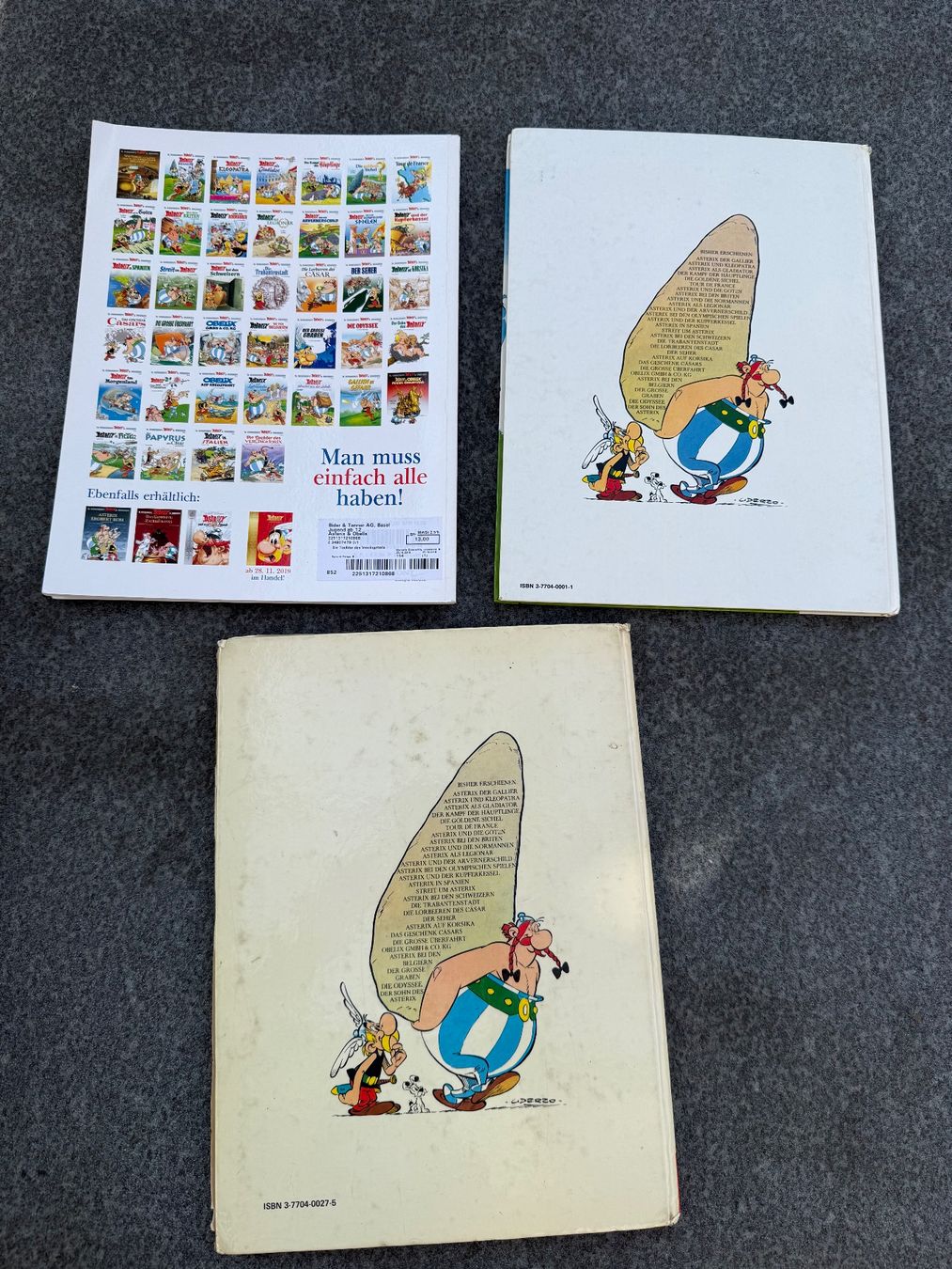 Comics: 3 alte Asterix Bücher - Comic – Gebraucht aus Basel von jetzt-wird-gemistet 1