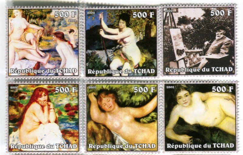 Alle Briefmarken: Briefmarken "Malerei. Auguste Renoir". Tschad – Neu und originalverpackt aus Basel von Butsch5