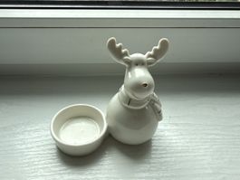 Festive Moose Tealight Holder - Christmas Decoration!