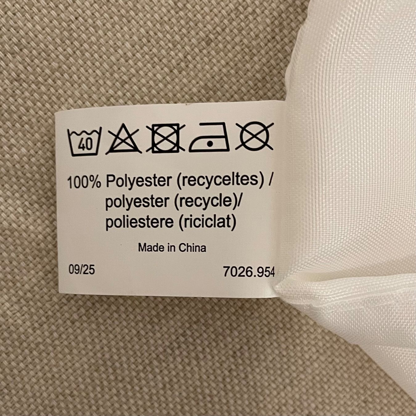 Migros Tende: Duschvorhang weiss 100% Polyester neuwertig – Usato da Liestal venduto da Coutellerie 2