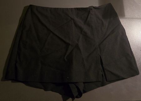 Skirt black wrap style short length used condition