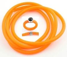 Buna cord    5mm   orange   je Meter