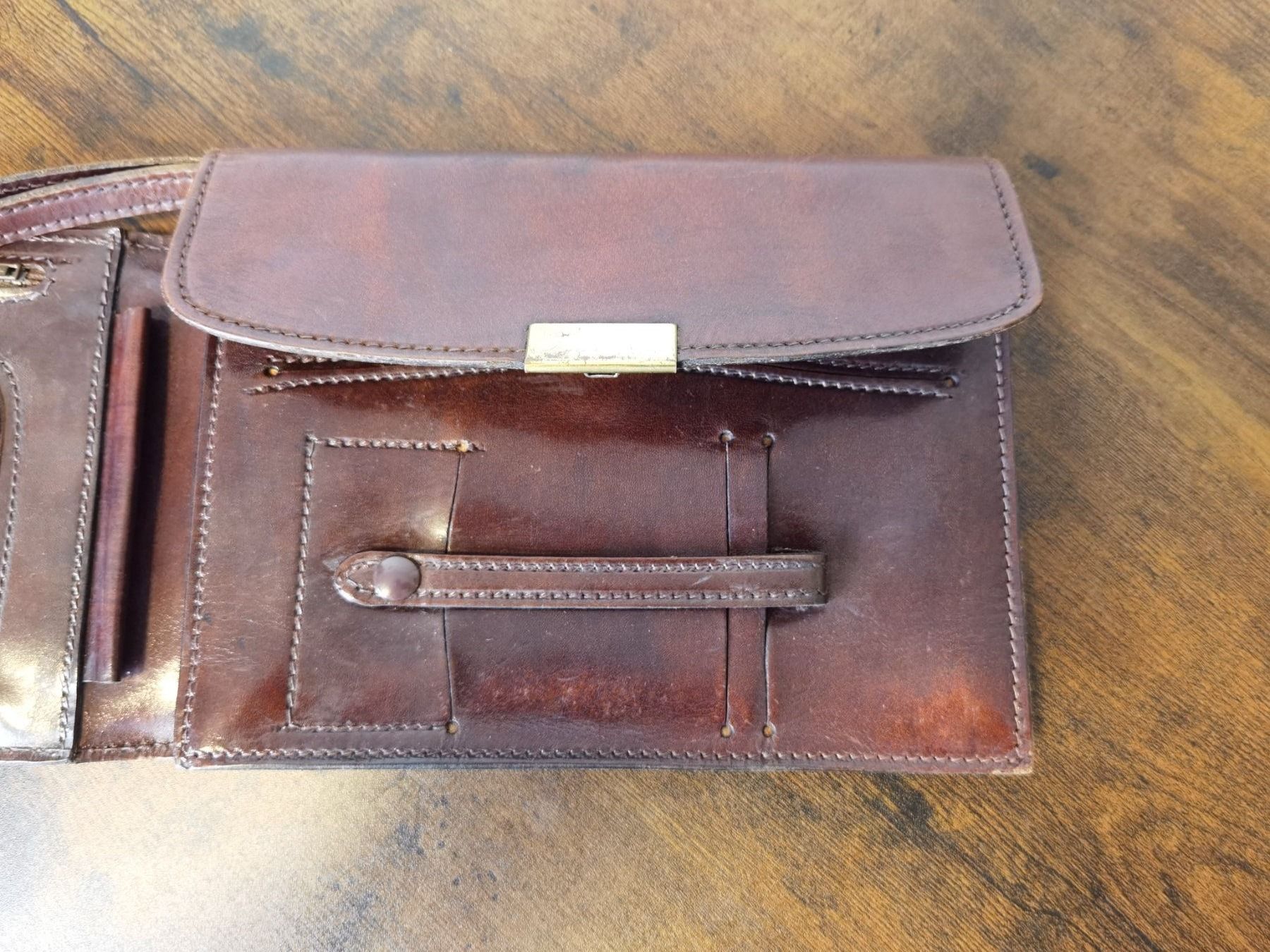 Borse: Vintage Herren Leder Handtasche – Usato da Reinach BL venduto da Coin-Vintage 6