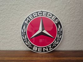 Emailschild Mercedes Benz Werkstatt Service Emaille Schild