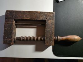 antiker Holz Schraub Zwinge Schraubzwinge
