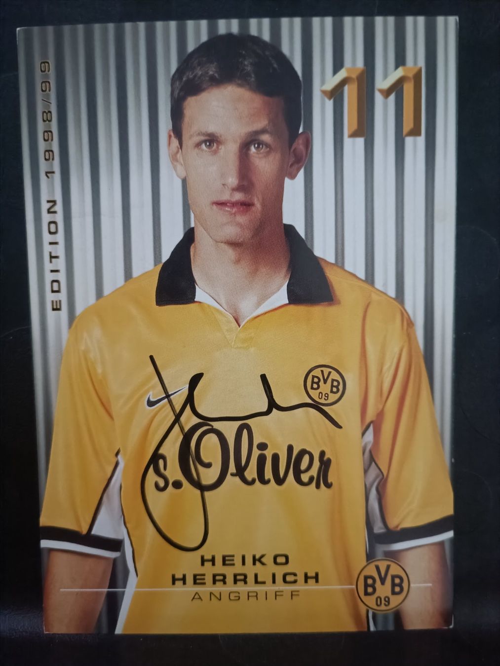 Autografi: Heiko Herrlich - BVB - Borussia Dortmund - Handsigniert – Usato da Menziken venduto da Artographs