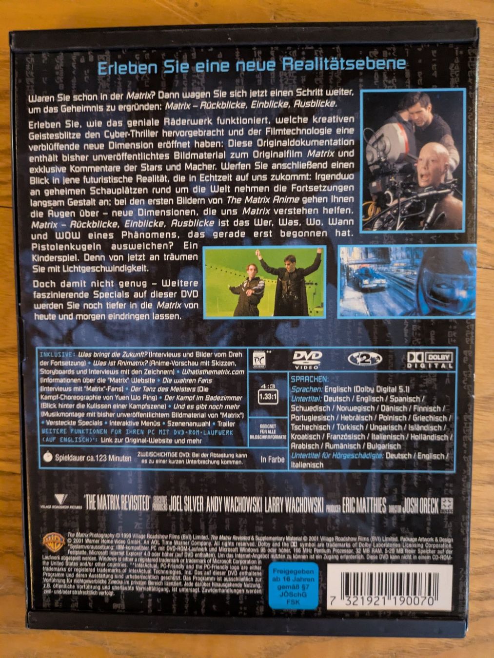 Tous les DVDs: Matrix - Rückblicke, Einblicke, Ausblick (DVD) – D'occasion à Männedorf par Pacer19 1