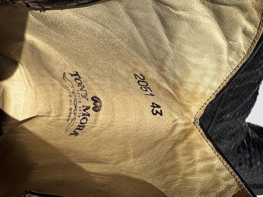 Scarpe da uomo: Bottes reptile Tony Mora – Usato da Bellevue venduto da belakali 4