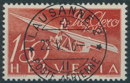 1946 - Flugpost - Pro Aero - Ersttag Voll Stempel ET