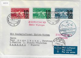 Sonder-Postflug Zürich-Sion 1.VIII.37