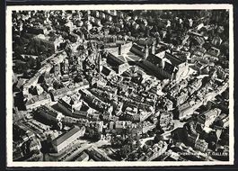 St. Gallen, Ortsansicht vom Flugzeug aus